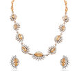 Divine Gaze Gold Necklace and Earring Set,,hi-res 