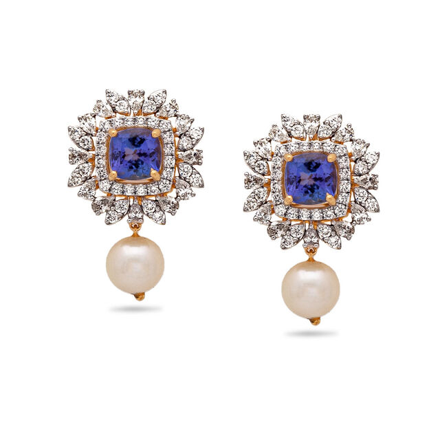 Ethereal Monsoon Melody Gold Earrings,,hi-res 