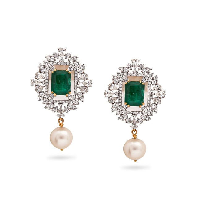 Mystical Monsoon Mirage Gold Earrings,,hi-res 