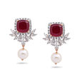Scarlet Leaf Serenade Gold Earrings,,hi-res 