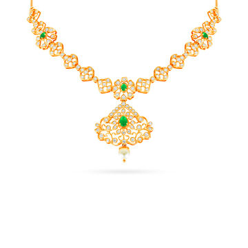 Tanishq 18 Karat Diamond Necklace for Women