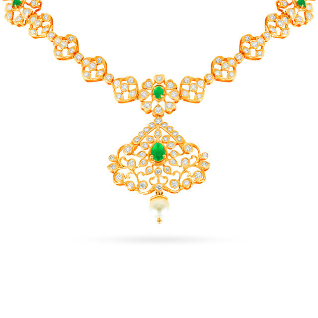 Tanishq 18 Karat Diamond Necklace for Women