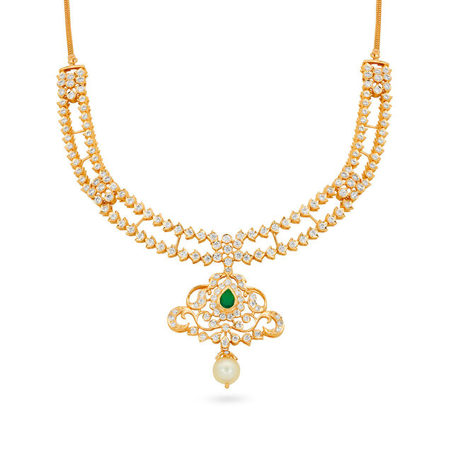 Tanishq 18 KT Diamond Necklace for Women