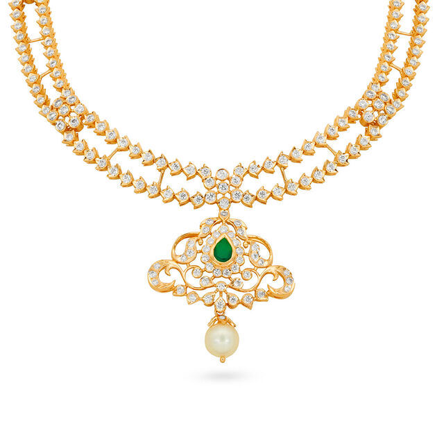 Tanishq 18 KT Diamond Necklace for Women