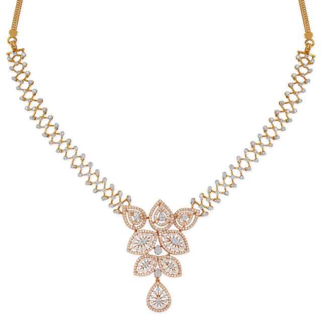 Tanishq 18KT Diamond Necklace for Women 