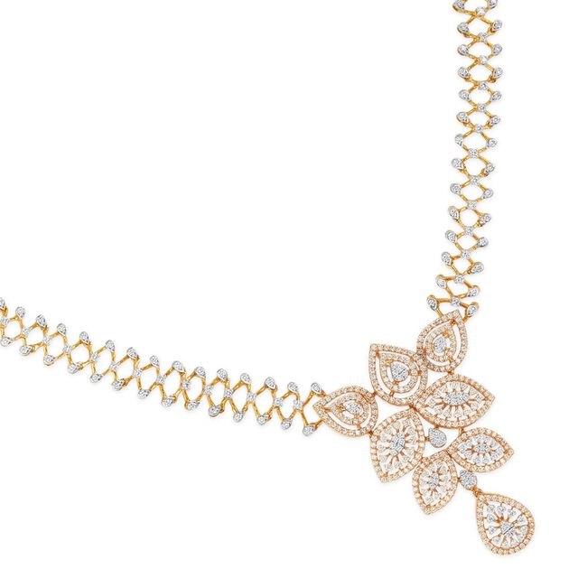 Tanishq 18KT Diamond Necklace for Women 3