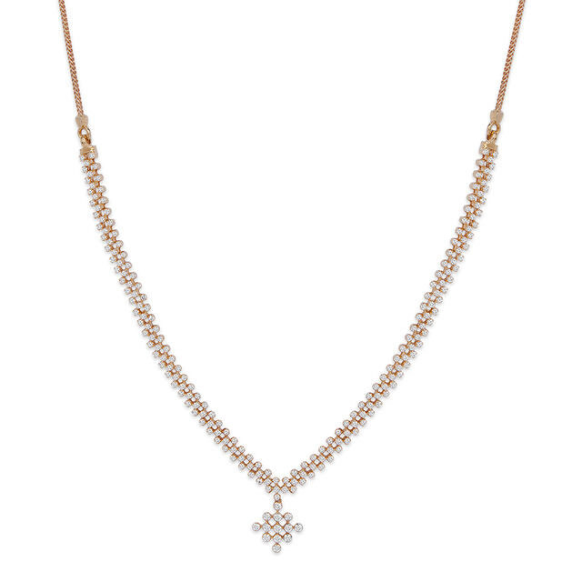 Tanishq 18KT Diamond Necklace for Women 2