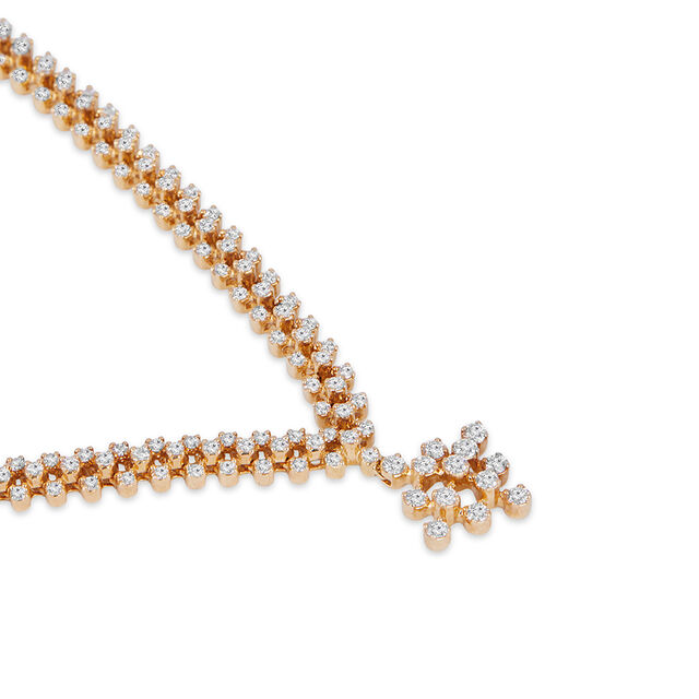 Tanishq 18KT Diamond Necklace for Women 3