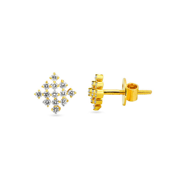 Tanishq 18 Karat Diamond Earrings for Women 2