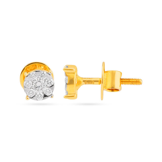 Tanishq 18 Karat Diamond Earrings for Women 2