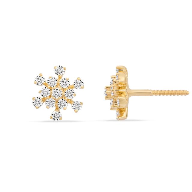 Tanishq 18KT Diamond Stud Earrings for Women 5