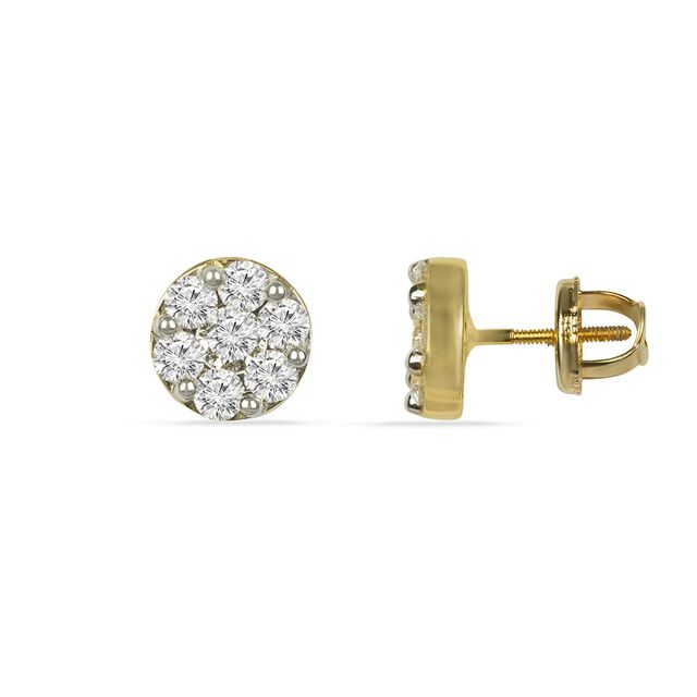 Tanishq 18KT Diamond Stud Earrings for Women 2