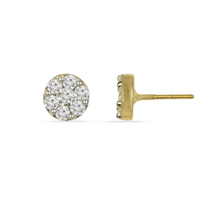 Tanishq 18KT Diamond Stud Earrings for Women 4