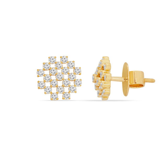 Tanishq 18KT Diamond Earrings for Women 2