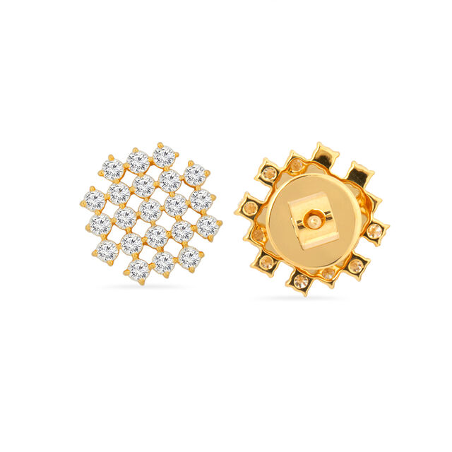 Cluster Diamond Stud Earrings 4