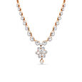 Floral Diamond Necklace and Earrings Set 2