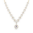 Tanishq 18 Karat Diamond Necklace Set for Women 3
