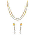 Tanishq 18 Karat Diamond Necklace Set for Women 2