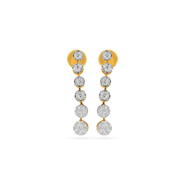 Tanishq 18 Karat Diamond Necklace Set for Women 3