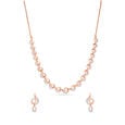 Tanishq 18 Karat Diamond Necklace Set for Women 