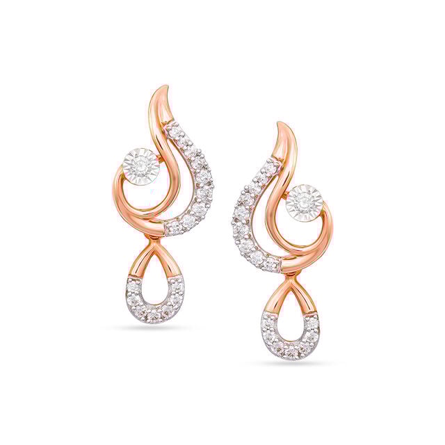 Tanishq 18 Karat Diamond Necklace Set for Women 3