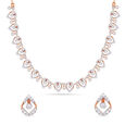 Tanishq 18 Karat Diamond Necklace Set for Women 