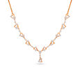 Tanishq 18 Karat Diamond Necklace Set for Women 2
