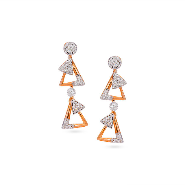 Tanishq 18 Karat Diamond Necklace Set for Women 4