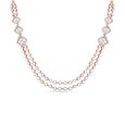Tanishq 18 Karat Diamond Necklace Set for Women 2