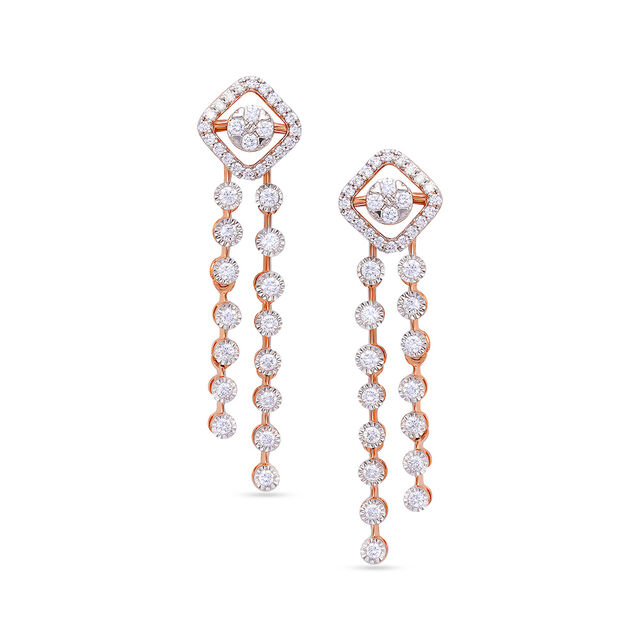 Tanishq 18 Karat Diamond Necklace Set for Women 3