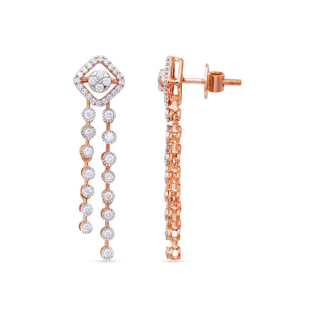 Tanishq 18 Karat Diamond Necklace Set for Women 4