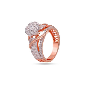 Tanishq 18 Karat Diamond Finger Ring for Women
