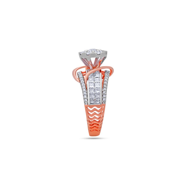 Tanishq 18 Karat Diamond Finger Ring for Women 2