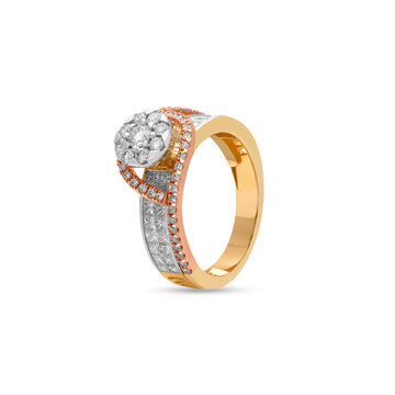 Tanishq 18 Karat Diamond Finger Ring for Women