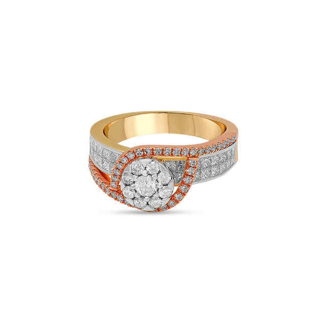 Tanishq 18 Karat Diamond Finger Ring for Women 3