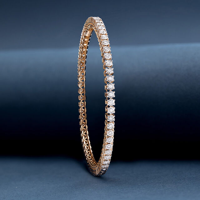 Dazzling Diamond Cushion Bangle 