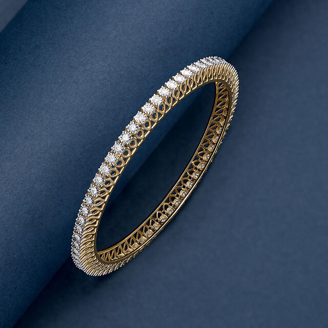 Shimmering Diamond Bangle 