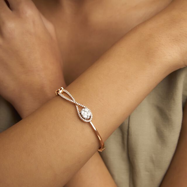 Tanishq 18KT Diamond Bangle for Women 2