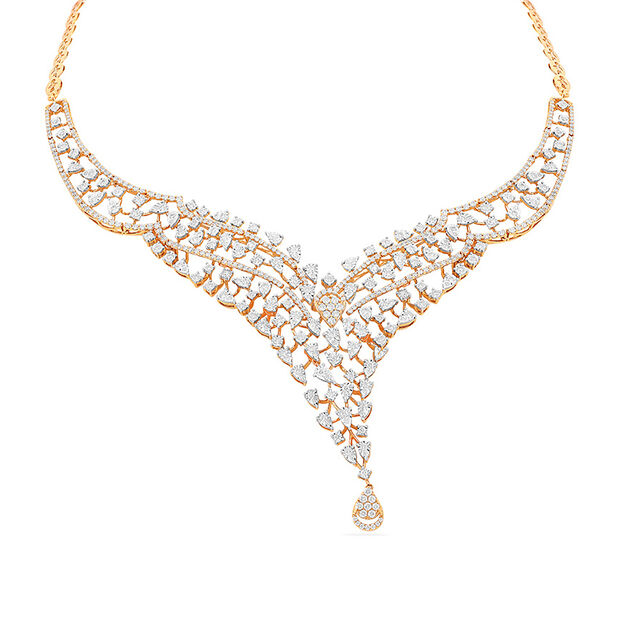 Geometric Diamond Medley Necklace Set 2