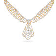 Geometric Leaf Diamond Necklace Set 3