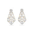 Geometric Leaf Diamond Necklace Set 4
