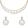 Minimalist Diamond Cascade Necklace Set 