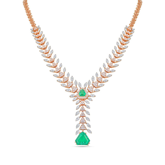 Emerald and Diamond Necklace Set 2