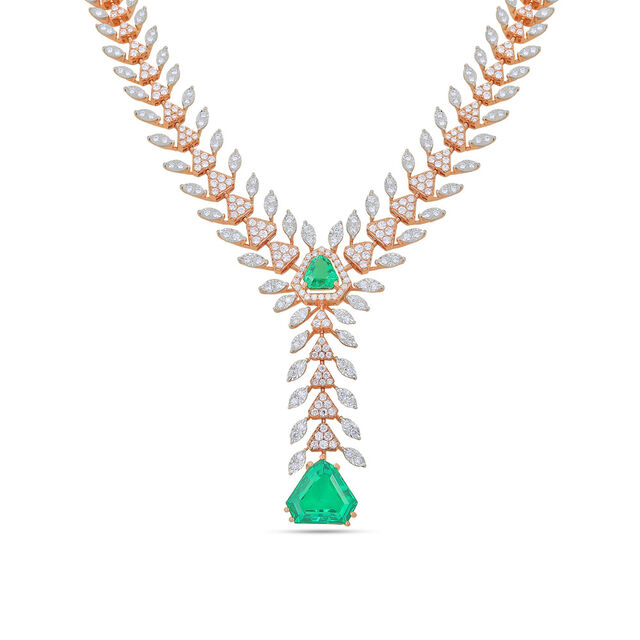 Emerald and Diamond Necklace Set 3