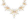 Enchanted Diamond Floral and Leaf Necklace Set 2
