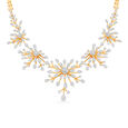Enchanted Diamond Floral and Leaf Necklace Set 5