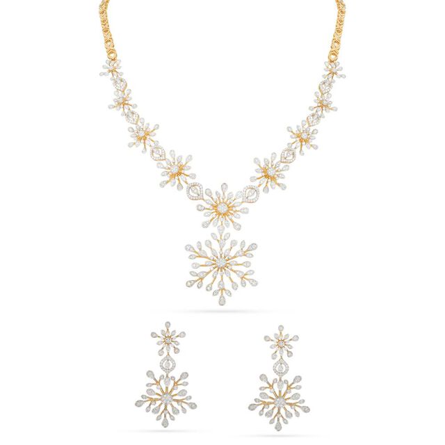 Modern Floral Diamond Set 