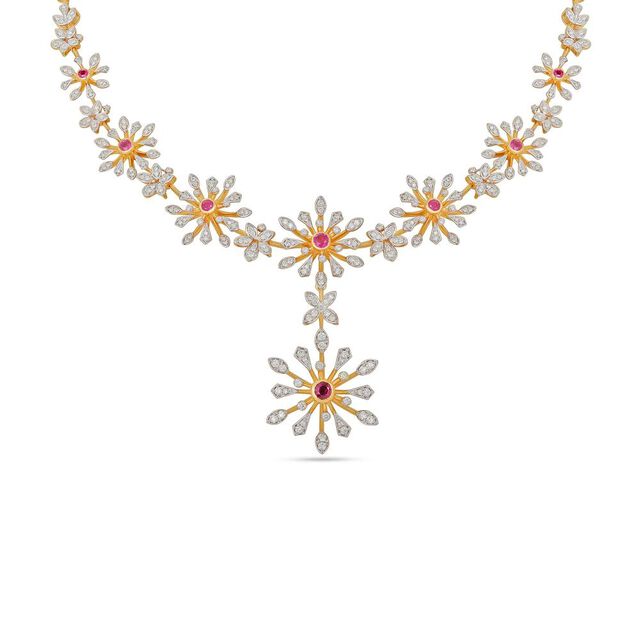 Geometric Floral Diamond Set 3