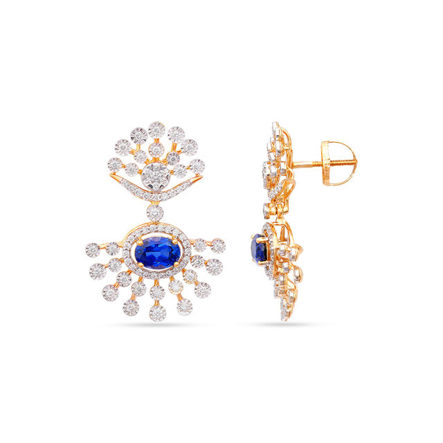 Tanishq 18 Karat Diamond Necklace Set for Women 4