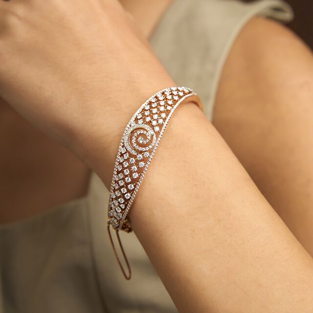 Tanishq 18KT Diamond Bangle for Women 2